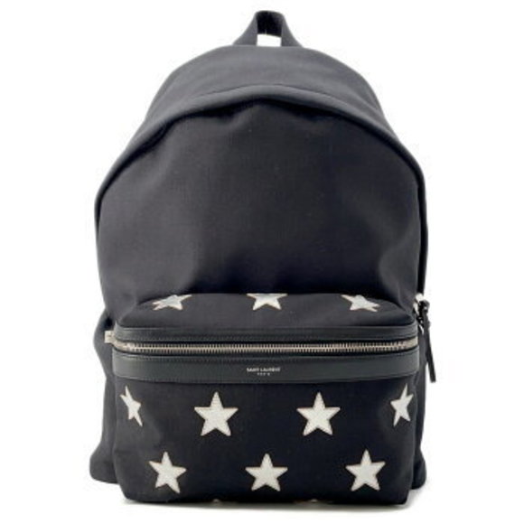 Saint Laurent Paris California City Star Patch Backpack Black Bag - Picture 1 of 8